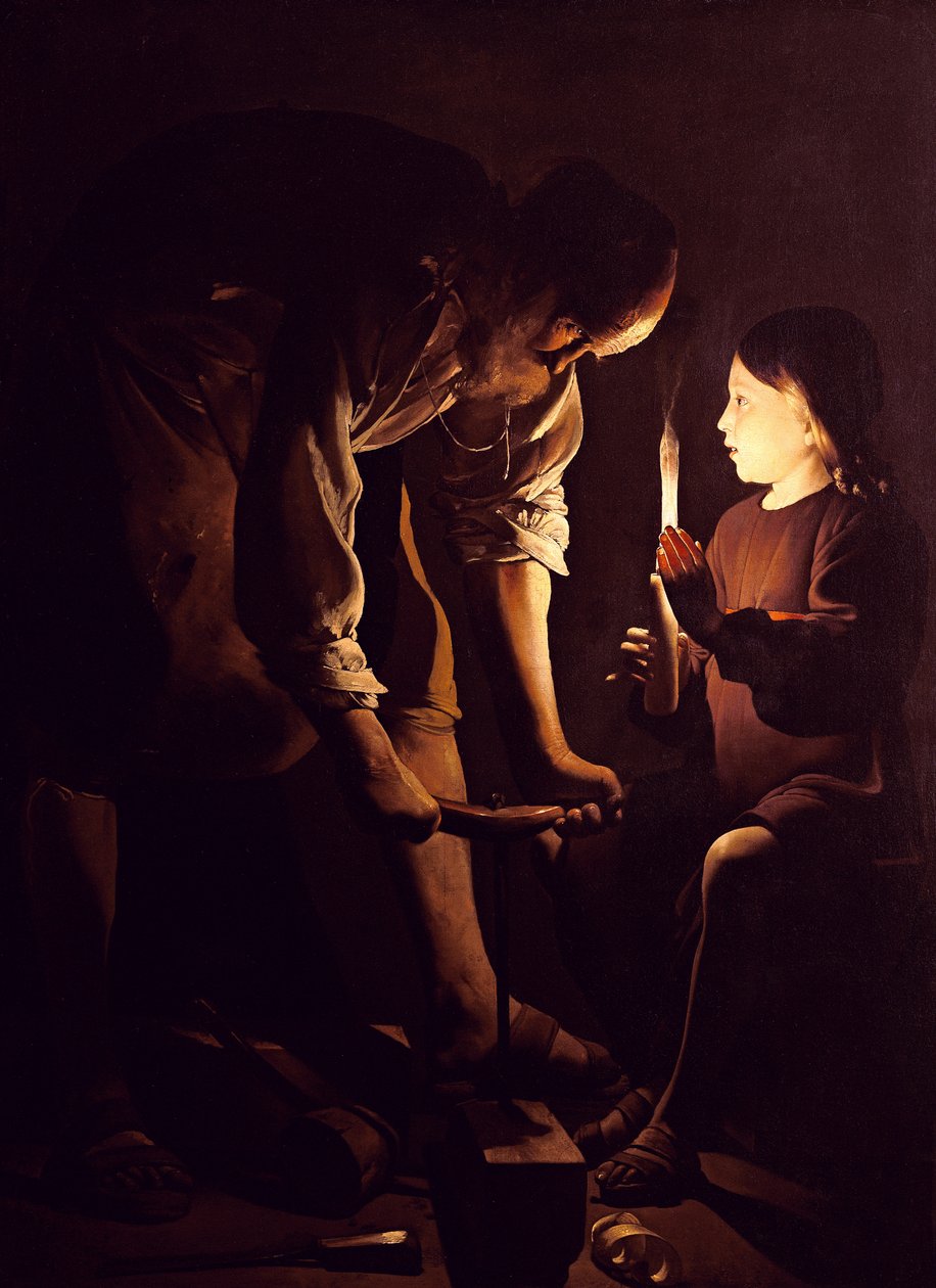 Sankt Josef, tømreren, ca. 1640 af Georges de La Tour