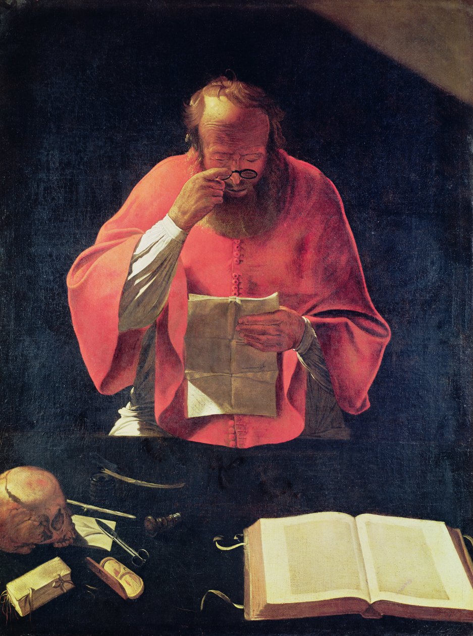 St.Jerome læsning af Georges de La Tour