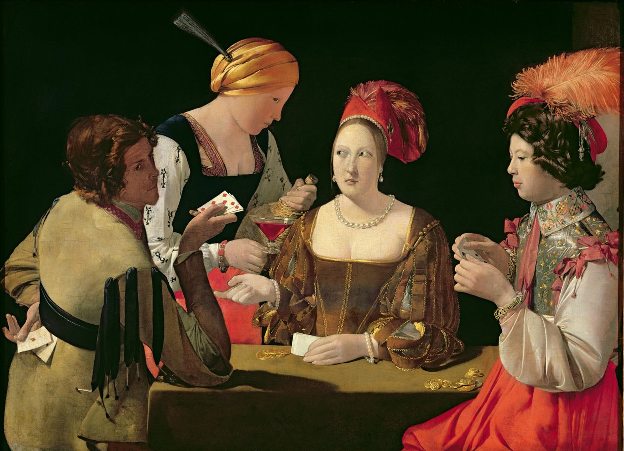Snyden med diamantens es, ca. 1635-40 af Georges de La Tour