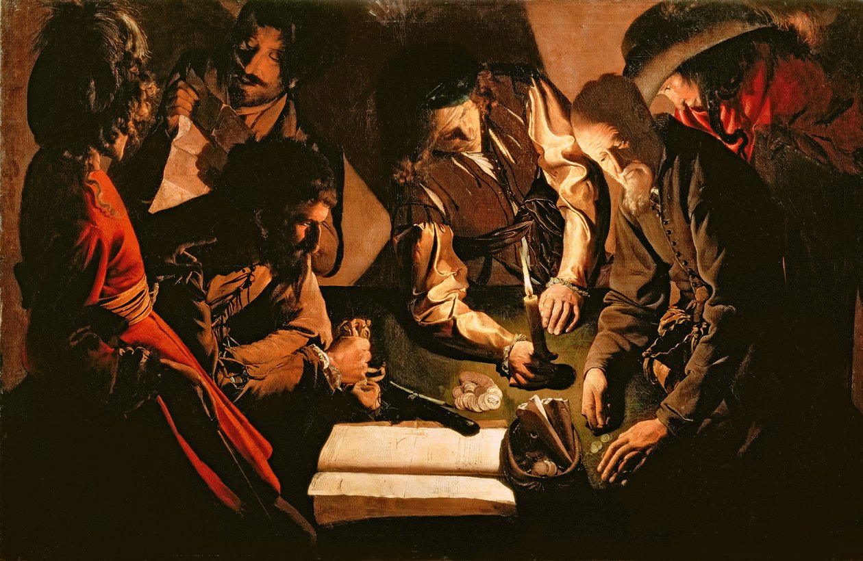Betaling af skatter, ca.1620 af Georges de La Tour