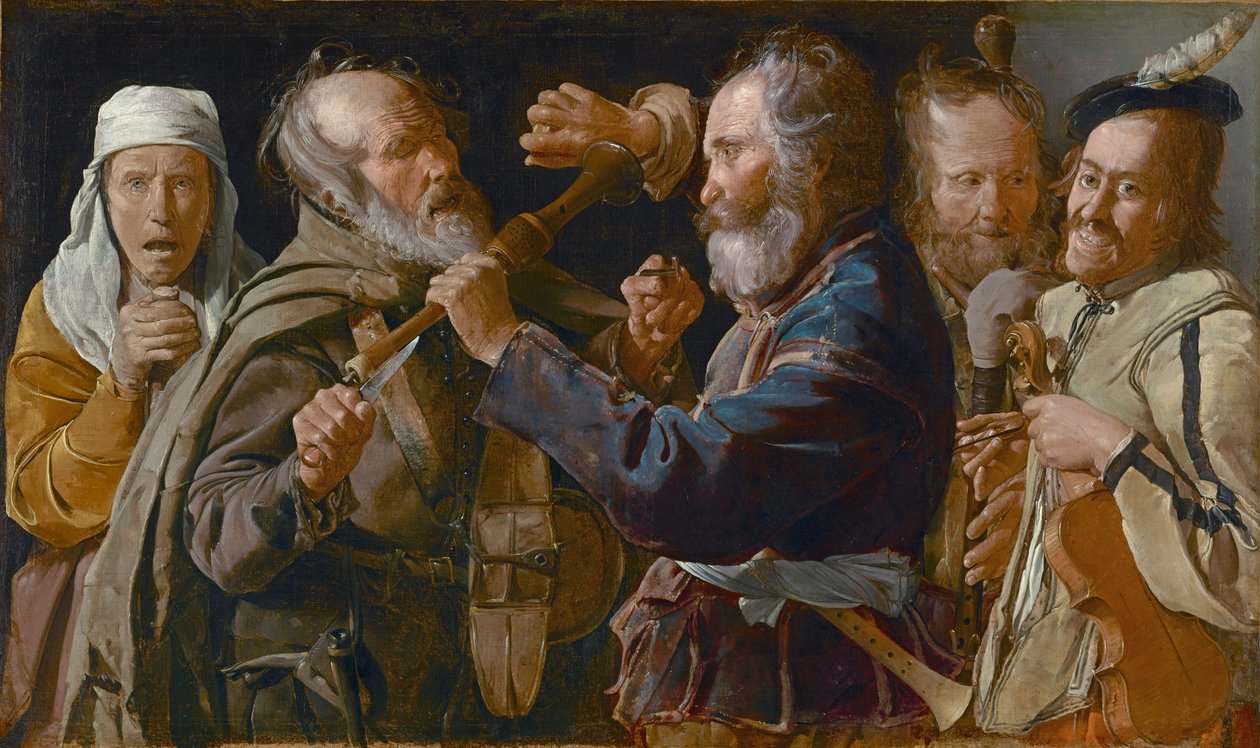 Tiggernes slagsmål, c.1625-30 af Georges de La Tour