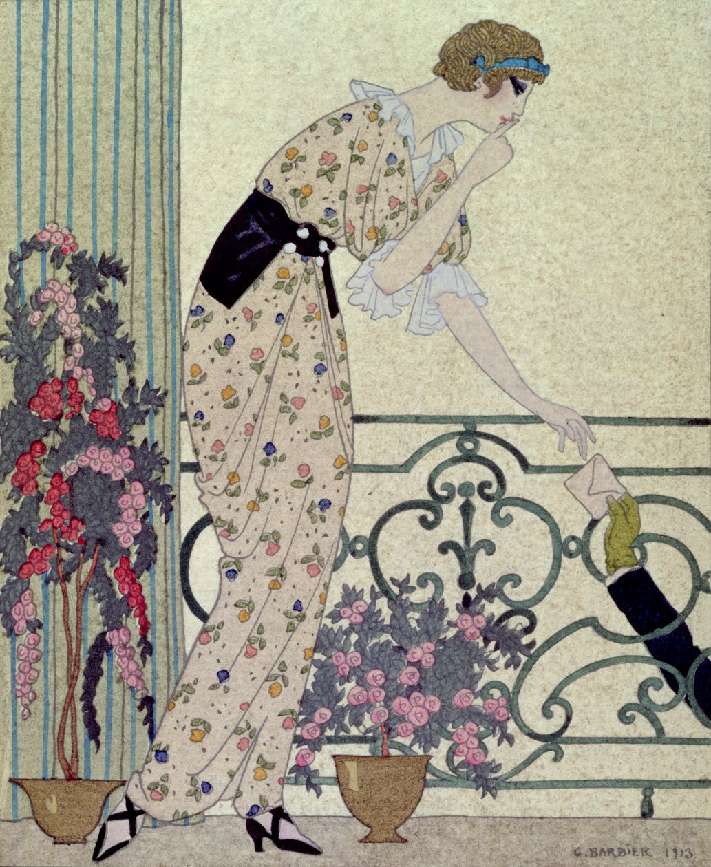 "Gazette du Bon Ton", kostumeplade fra "N