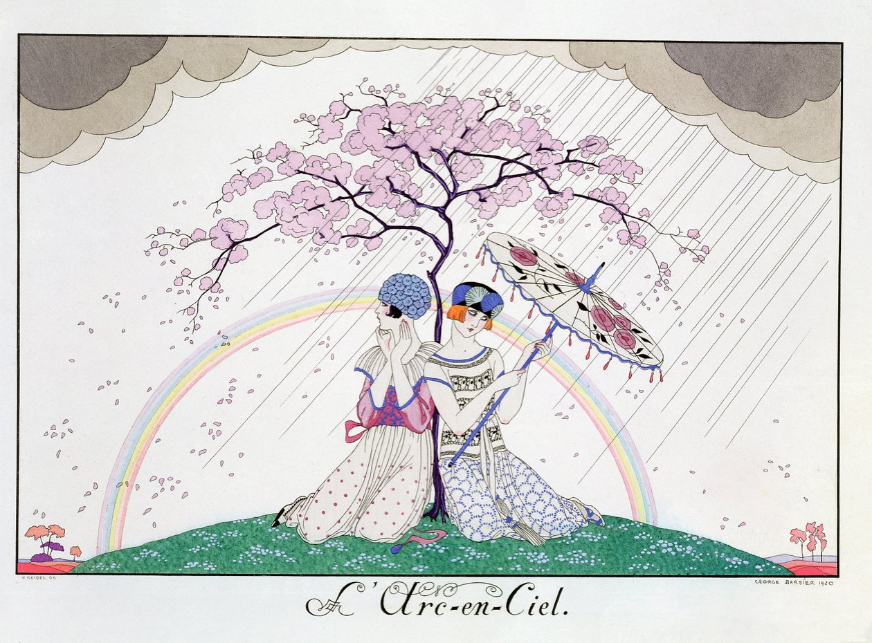 Regnbuen, graveret af Henri Reidel af Georges (after) Barbier