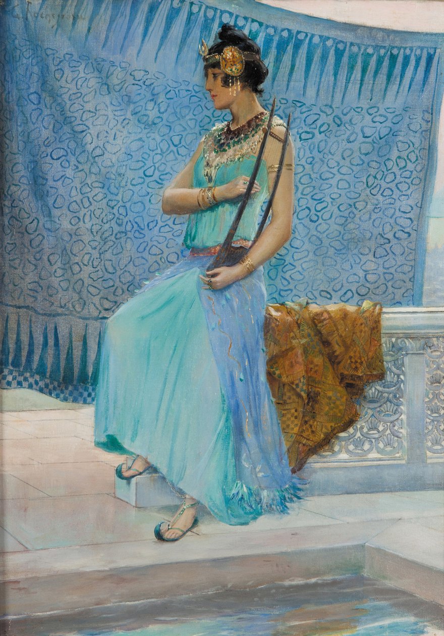 Algerisk danser eller Salammbo, 1910. af Georges Antoine Rochegrosse