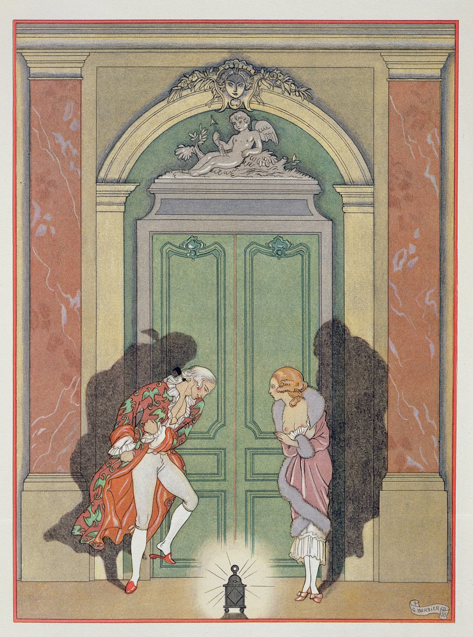 Et par i levende lys, illustration fra 