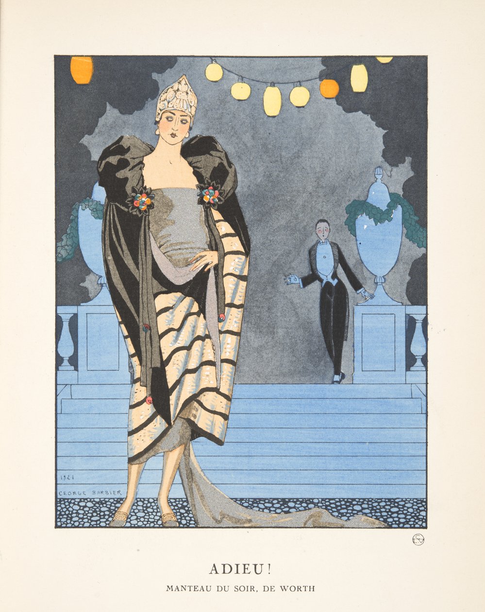 Adieu, fra en samling af modeplader af Georges Barbier