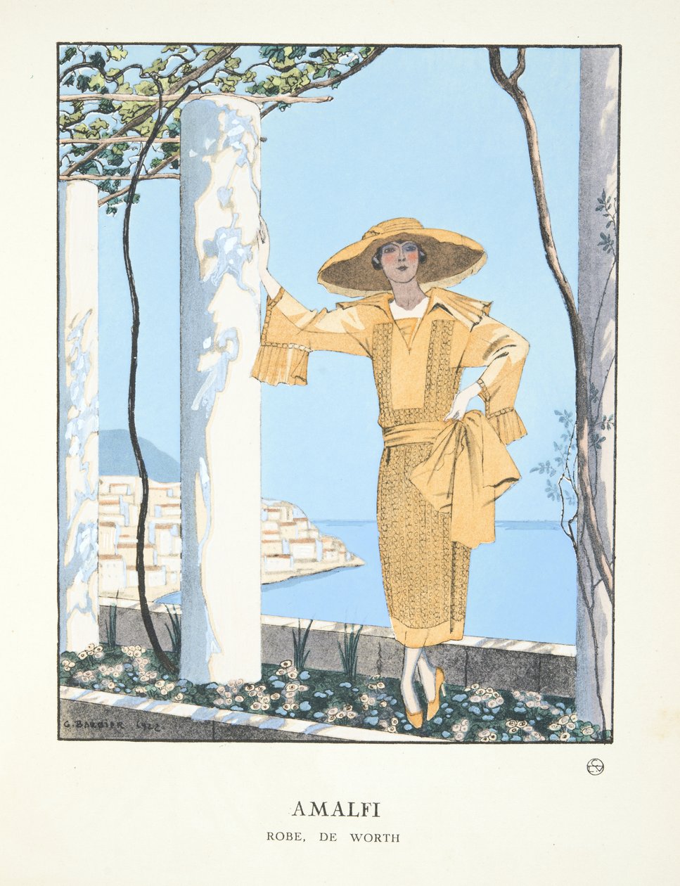 Amalfi, fra en samling af modeplader af Georges Barbier