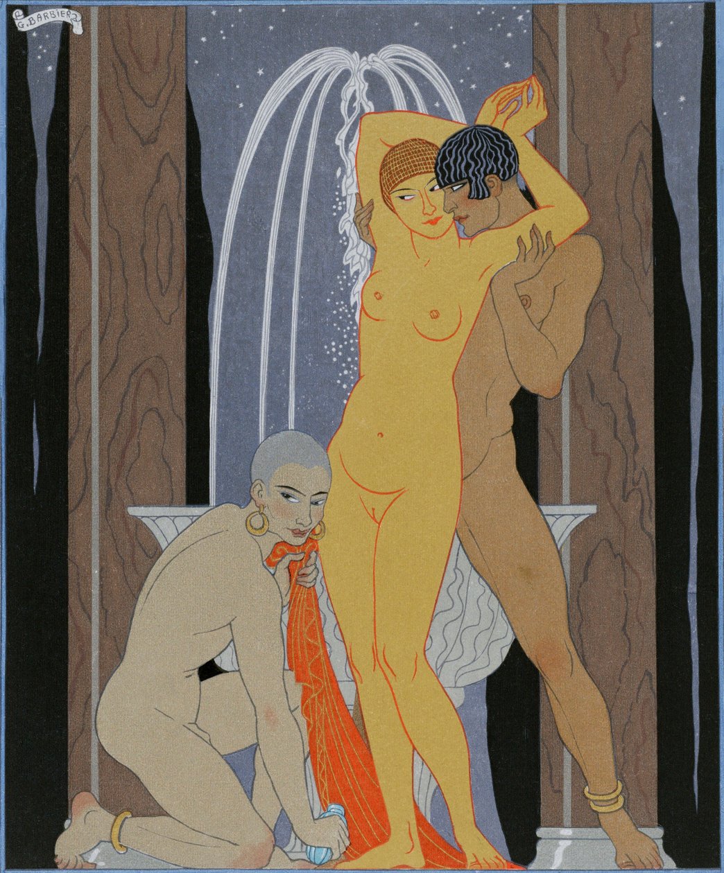 Clodia, ubeskjeden matrone (Clodia, ubeskeden matrone) af Georges Barbier