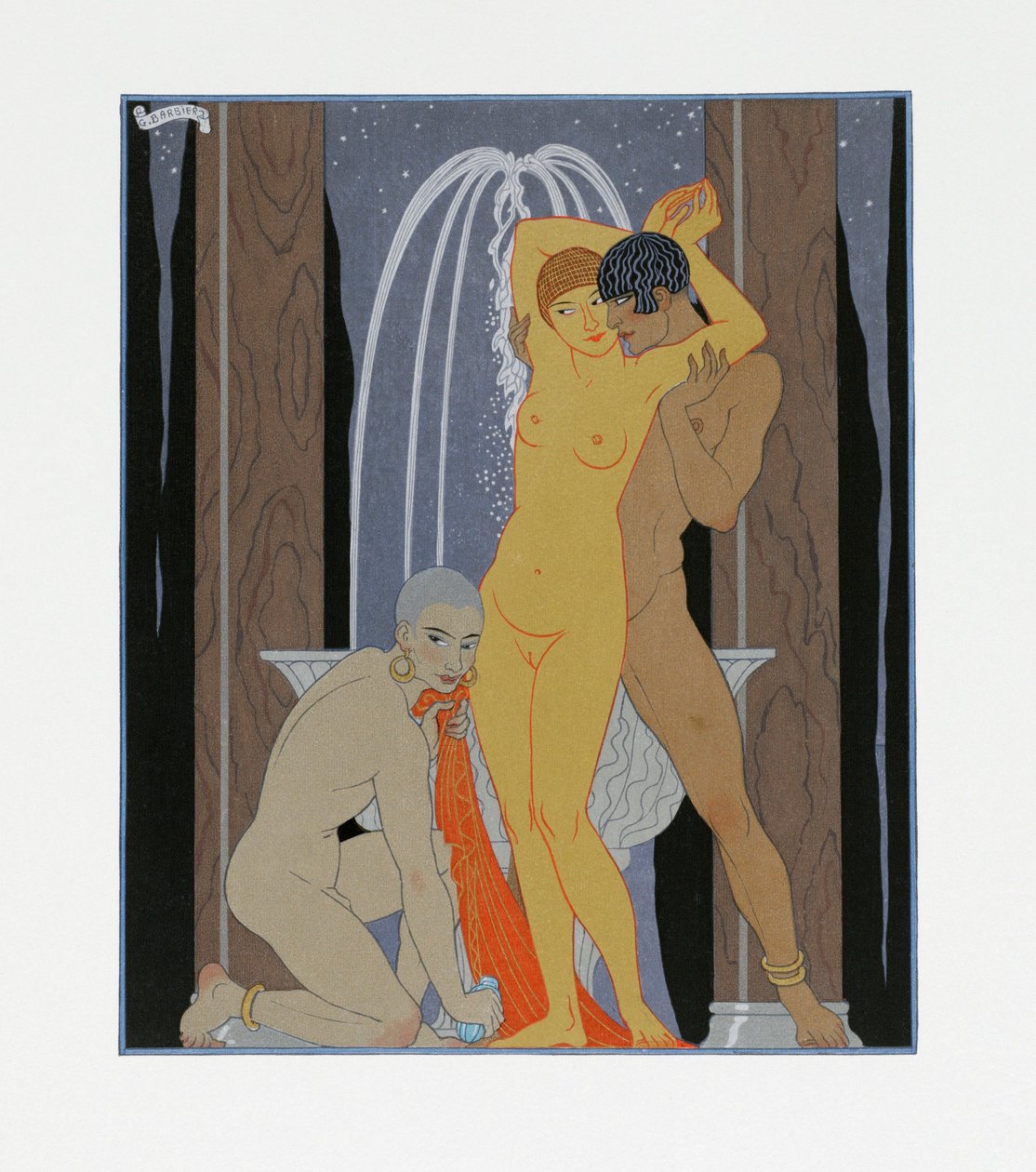 Clodia, ubeskjeden matrone (Clodia, ubeskeden matrone) af Georges Barbier