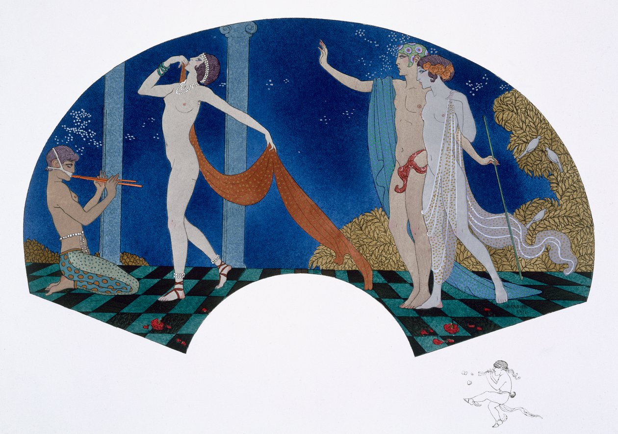 Fan design af Georges Barbier