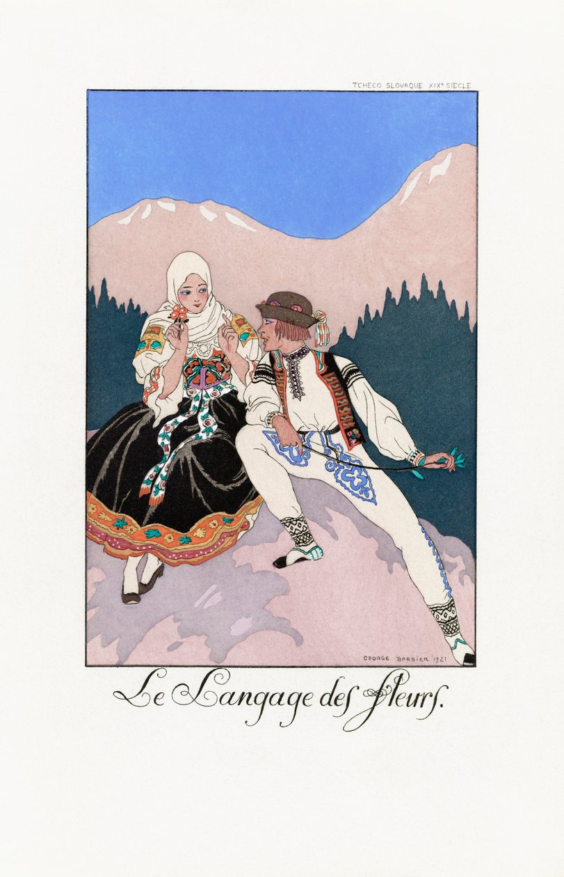 George Barbier illustration. af Georges Barbier