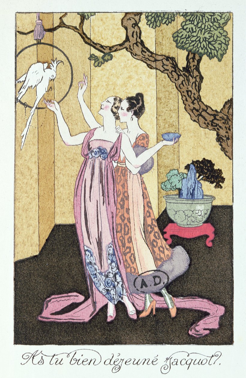 "Har du spist en god middag, Jacquot?" af Georges Barbier