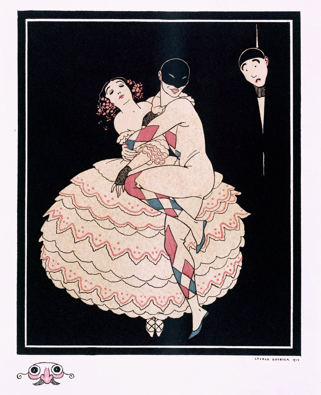Karsavina, pub. 1914 (farve litho) af Georges Barbier