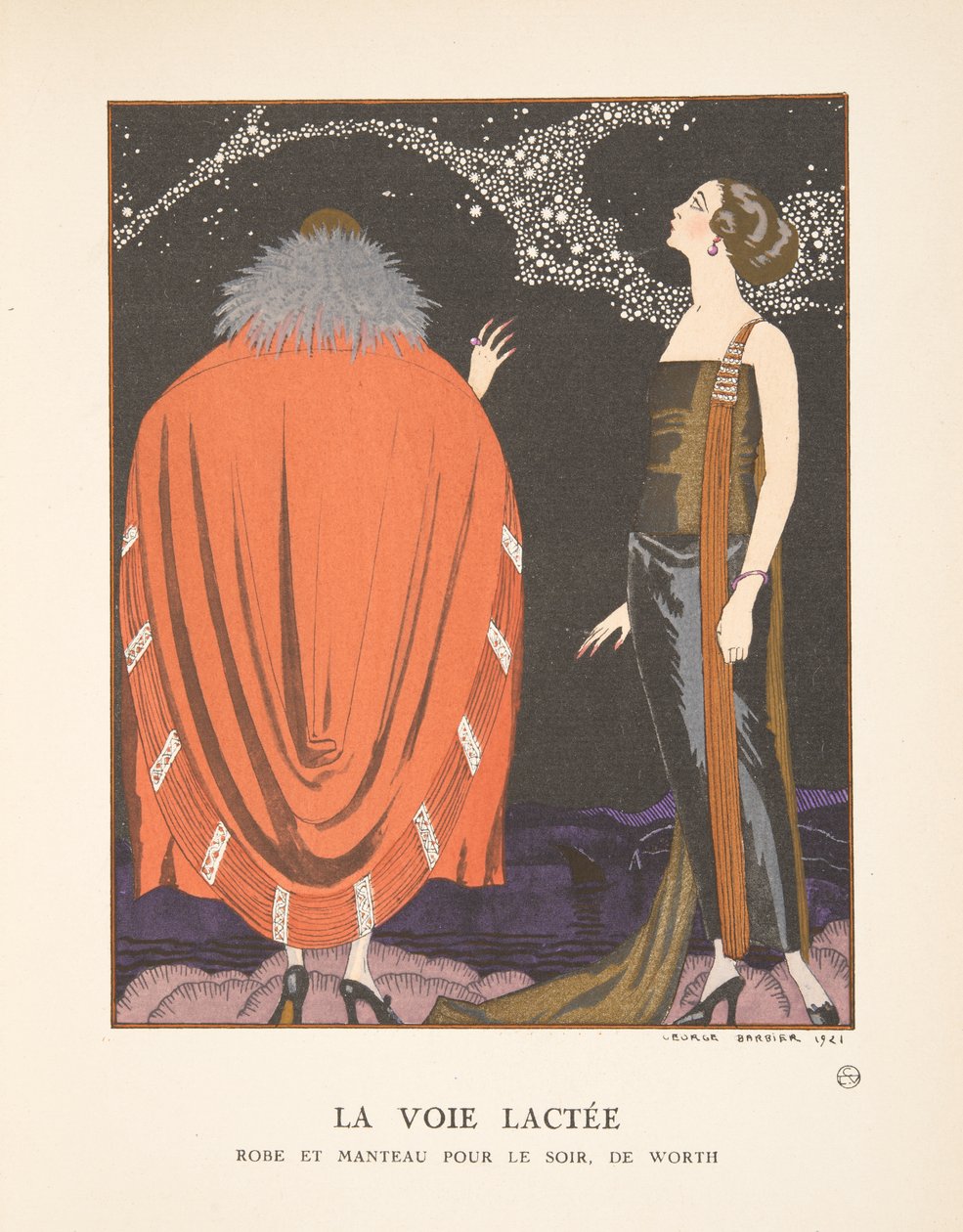 Mælkevejen, fra en samling af modeplader af Georges Barbier
