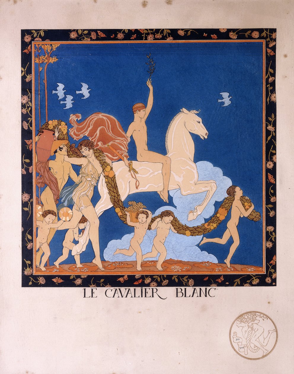 Den hvide rytter af Georges Barbier