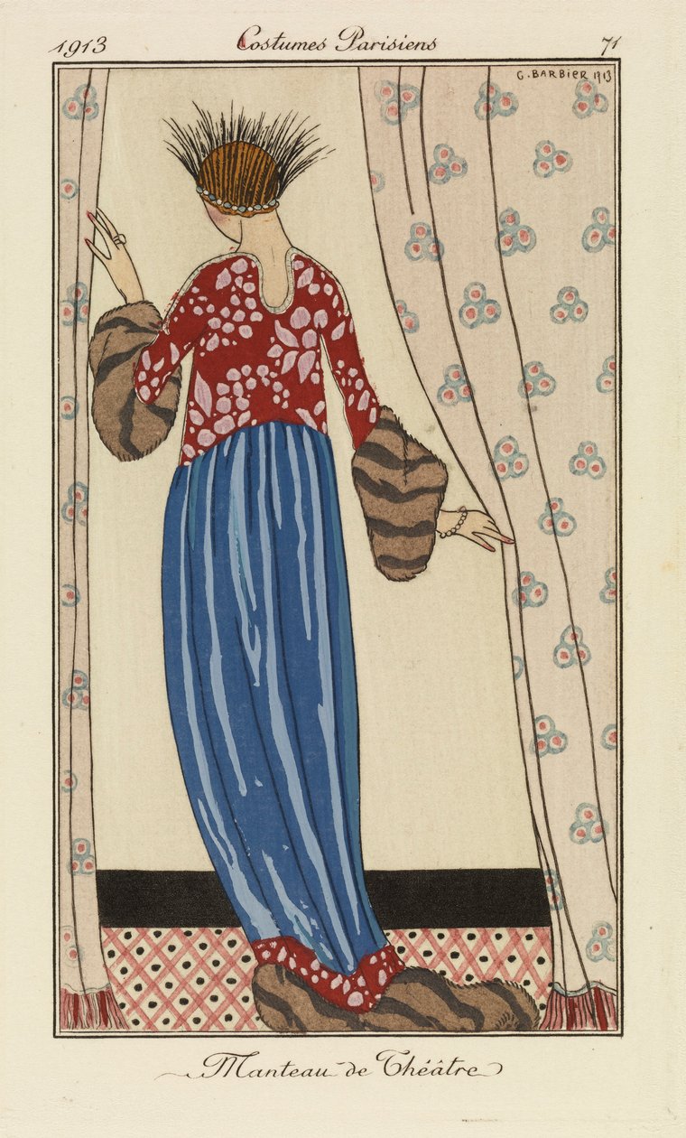 Levy 71 Costumes Parisiensista af Georges Barbier