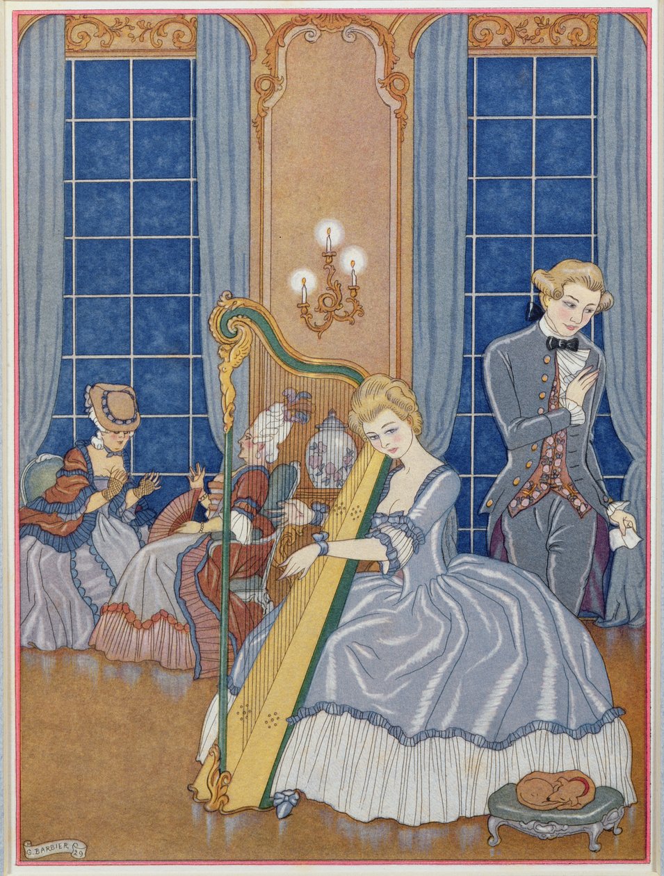 Valmont Seducing his Victim, illustration fra 