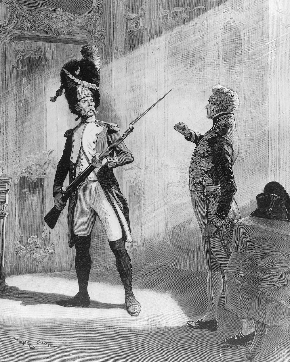 Flambeau og Klemens von Metternich, illustration til stykket "L