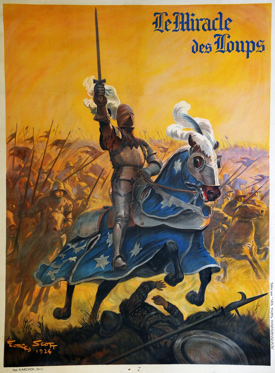 "Ulvenes mirakel" 1924 (plakat) af Georges Bertin Scott