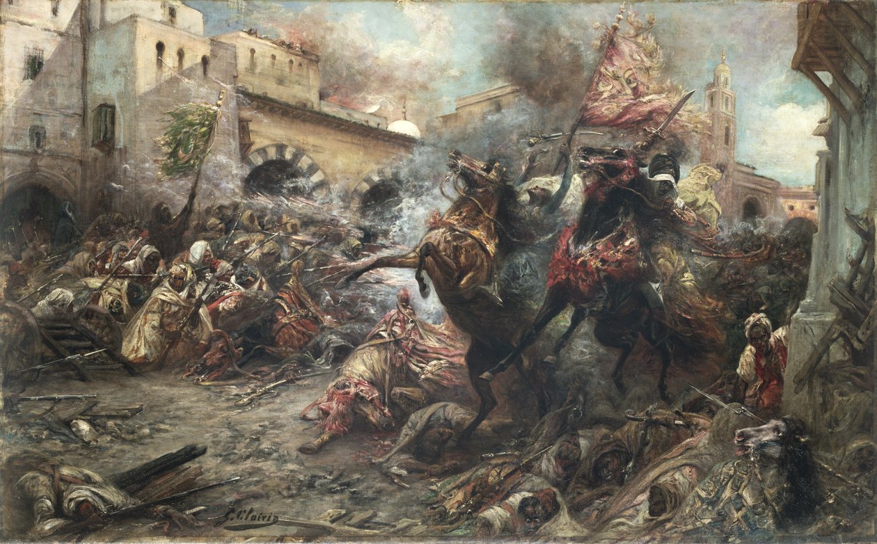 arabere i kamp af Georges Clairin