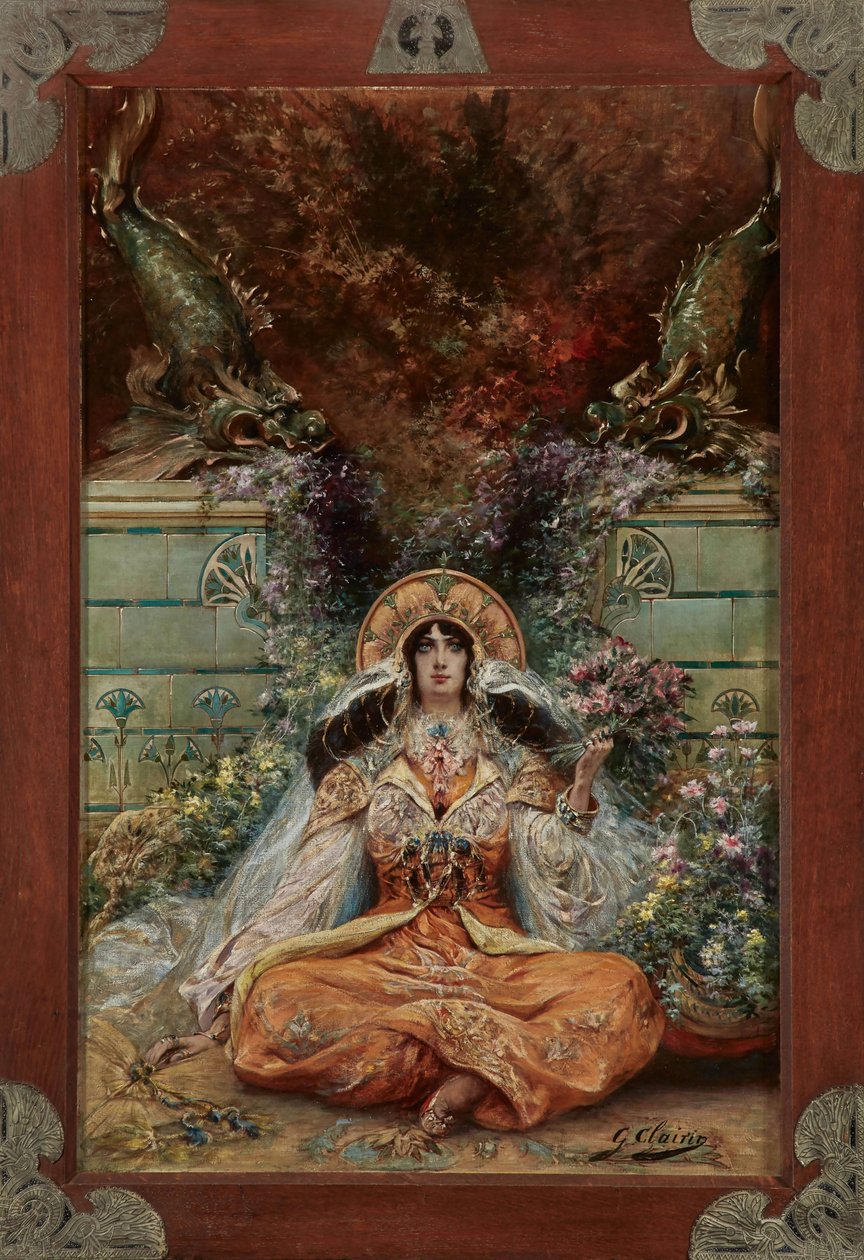 Sarah Bernhardt i rollen som Izeyl af Georges Clairin