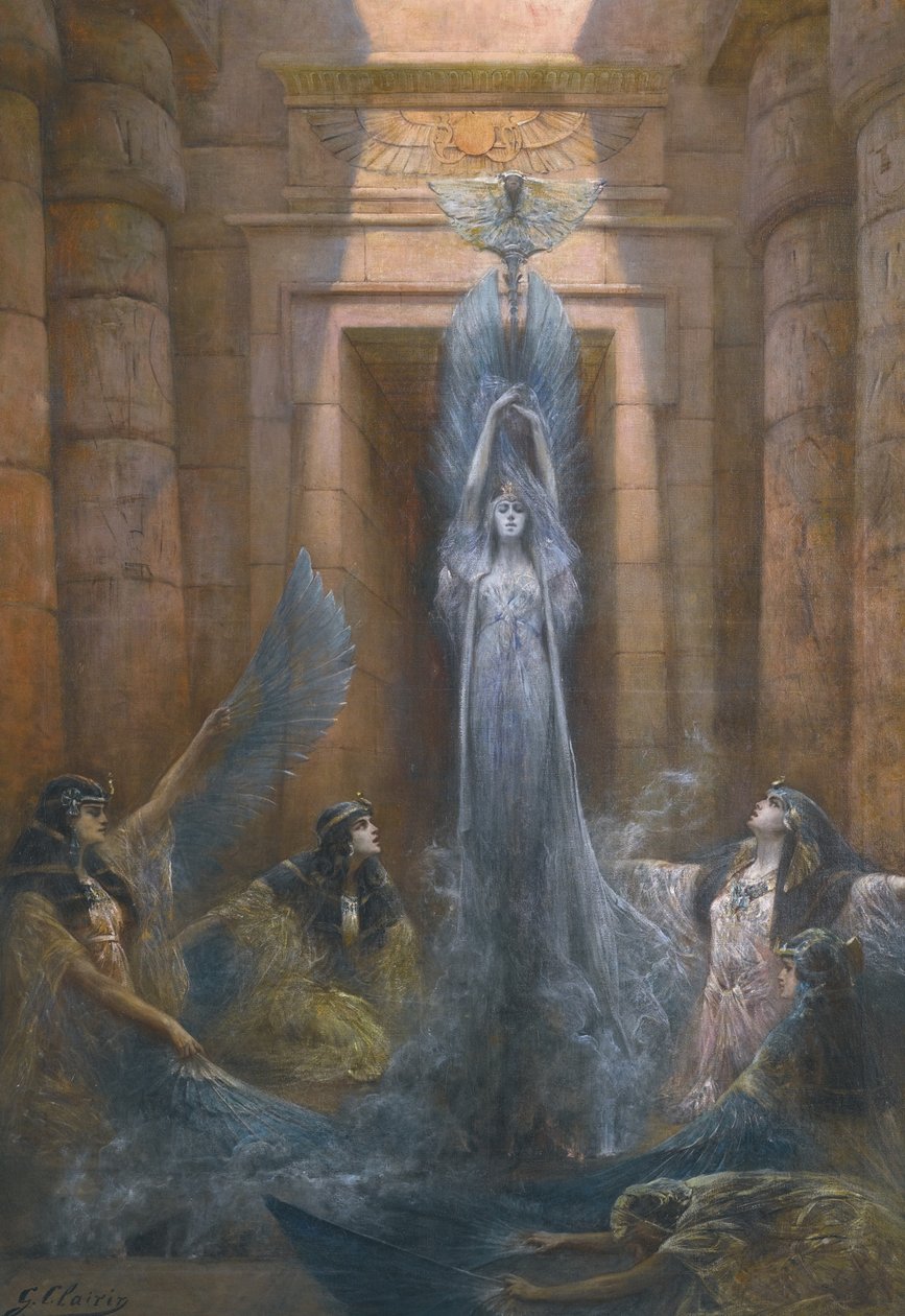 Gudinden Neith af Georges Clairin