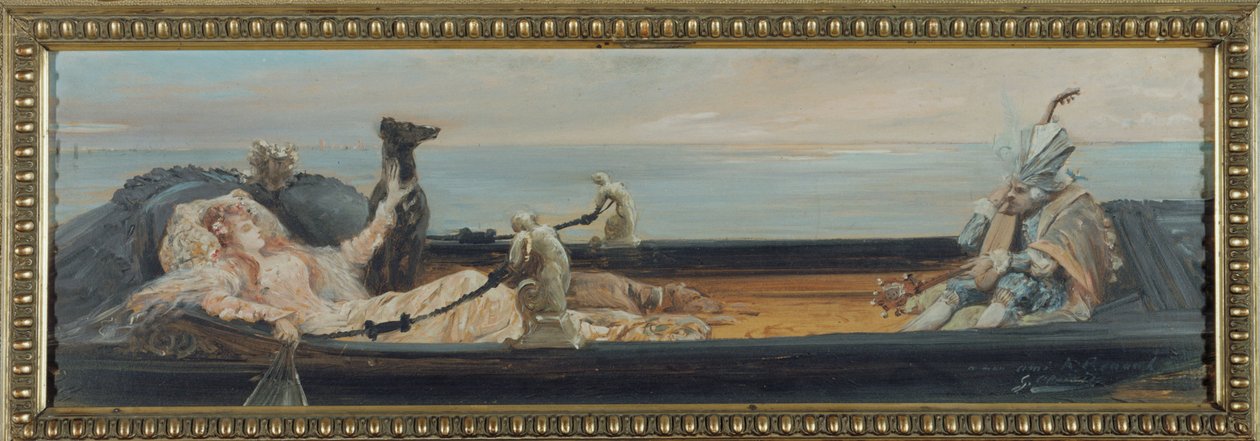 Gondolen, ca. 1896 (papir) af Georges Clairin