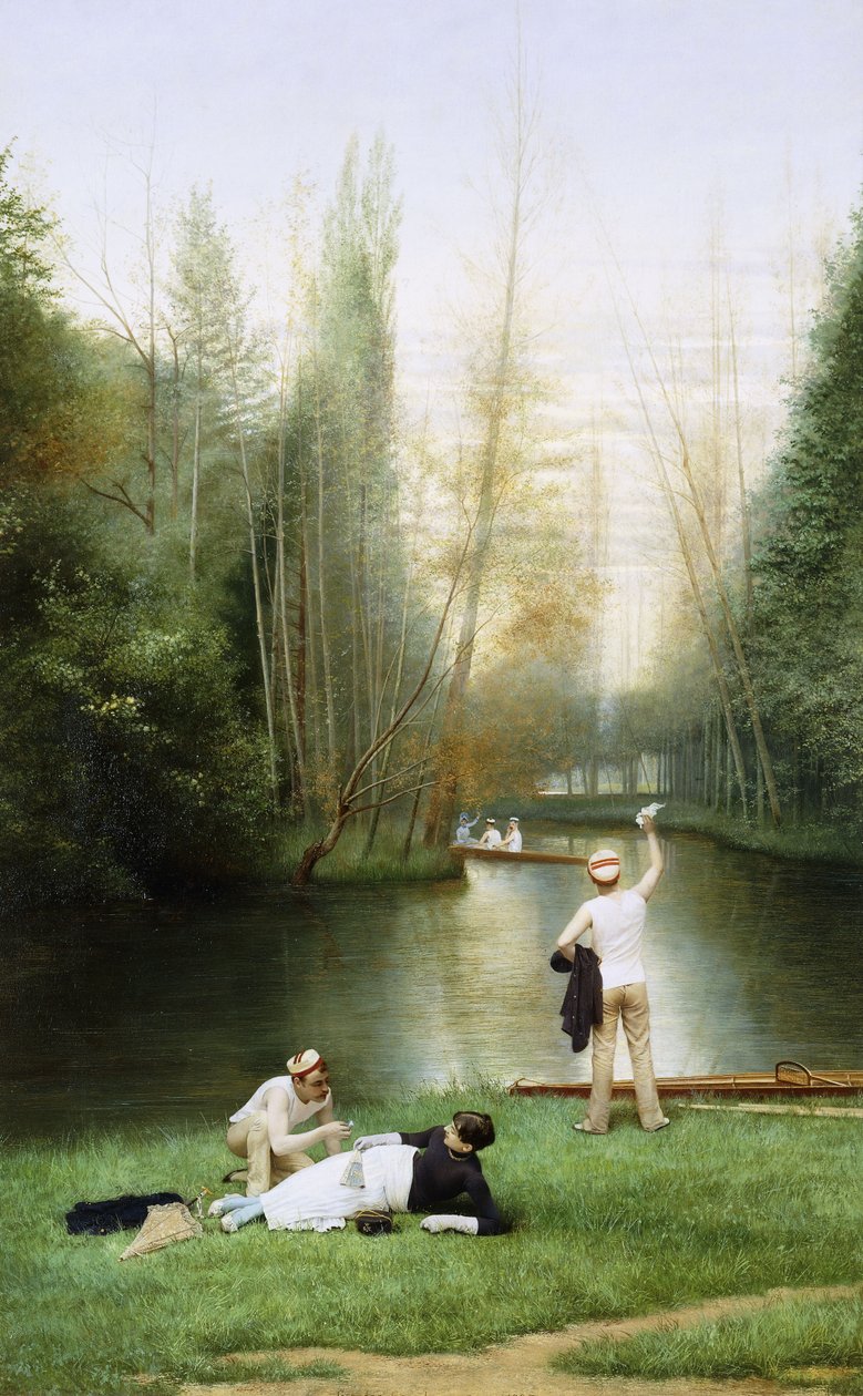 Flirt, 1885 af Georges Croegaert