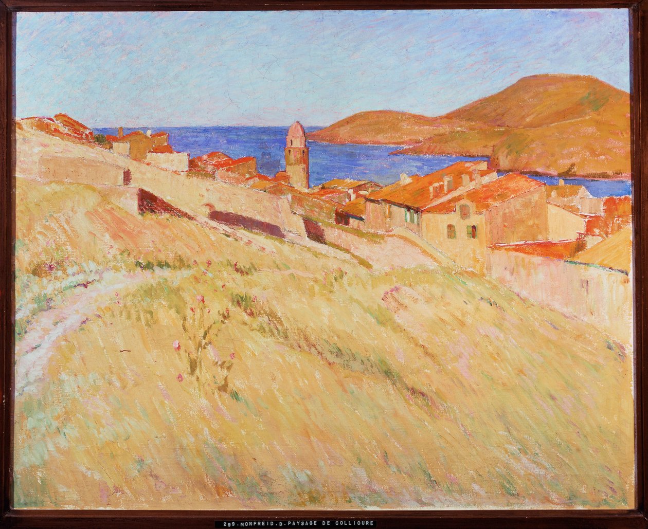 Landskab omkring Colliure (maleri på lærred) af Georges Daniel de Monfreid