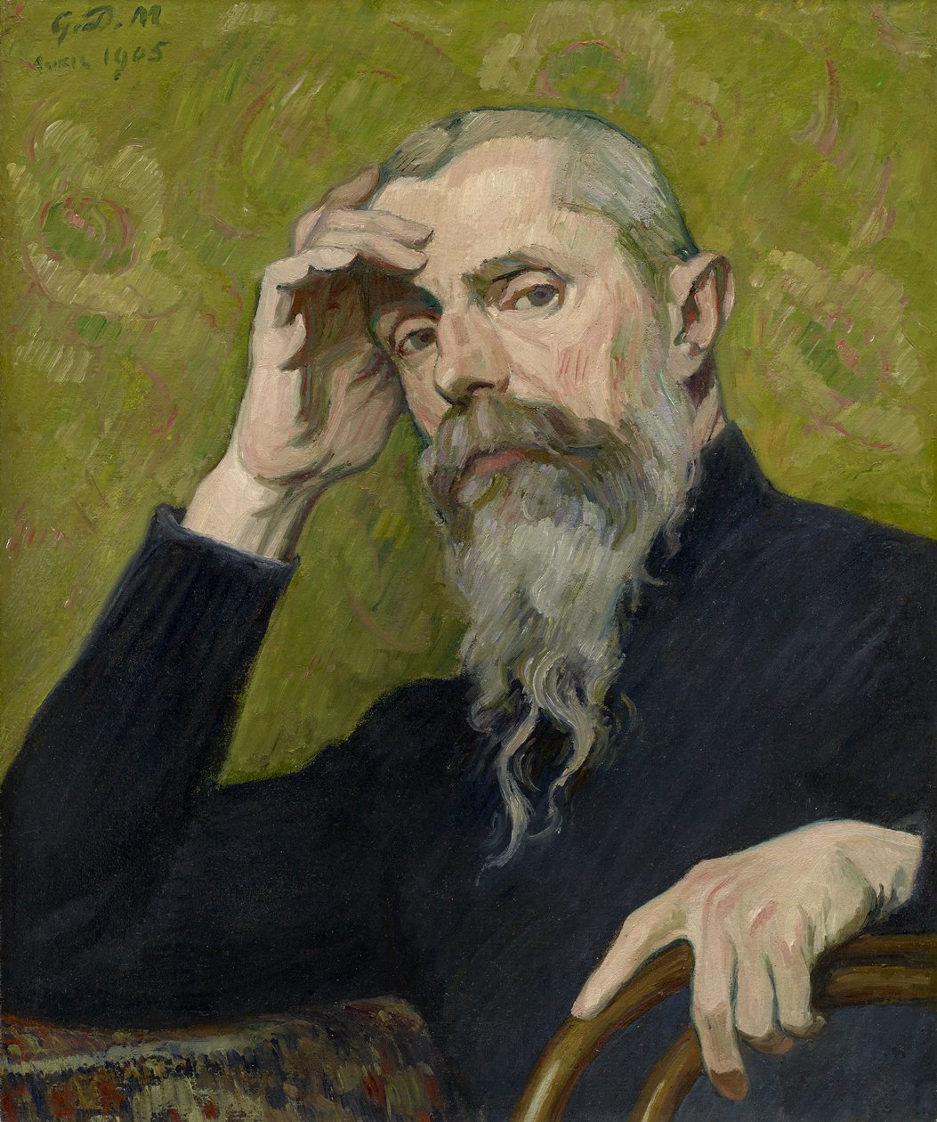 Selvportræt, 1905 (olie på papir, lagt på lærred) af George Daniel de Monfreid