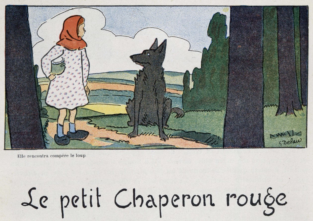 Den Lille Rødhætte - ill. af Georges Delaw, red. Spock af Georges Delaw