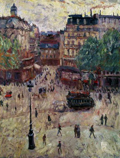 En plads i Paris, 1907 af Georges Dufrenoy