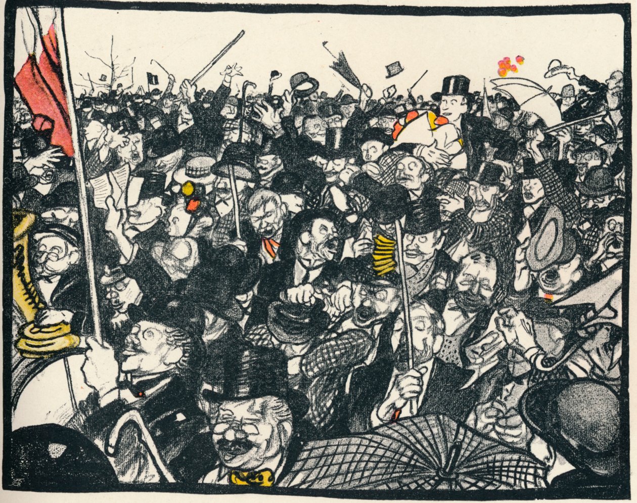 Triumferen ved valgene, c1911 af Georges Dupuis