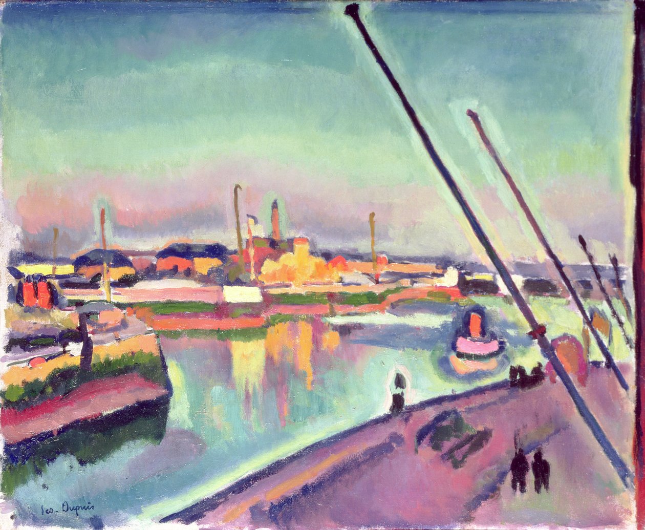 Quai Notre-Dame, Le Havre, 1908 af Georges Dupuis