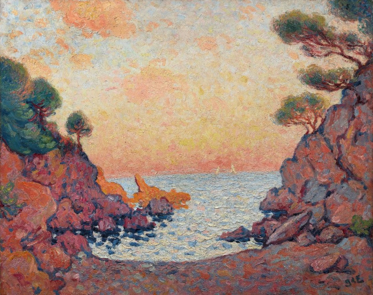 Le Lavandou-bugten, 1899. af Georges Espagnat de