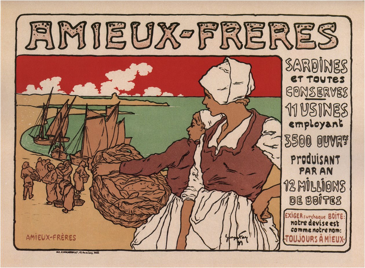 Friends Brothers plakat, 1899 af Georges Fay