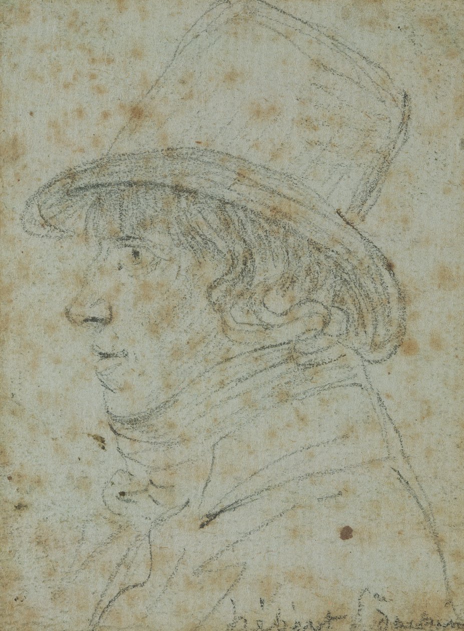 Jacques Hebert (1757-94) (blyant på papir) af Georges Francois Gabriel