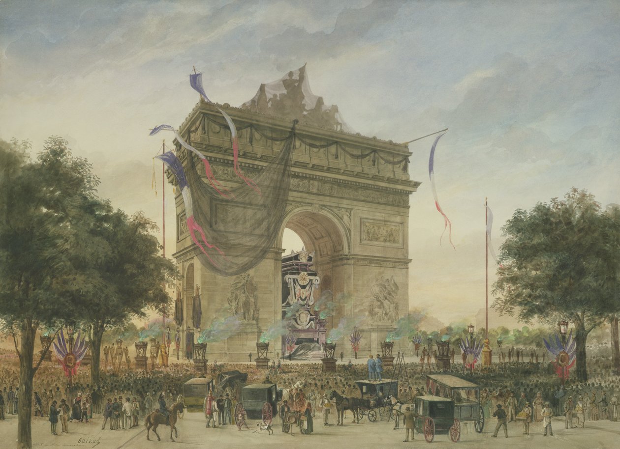 Victor Hugos begravelse (1802-85) 1885 af Georges Francois Guiaud