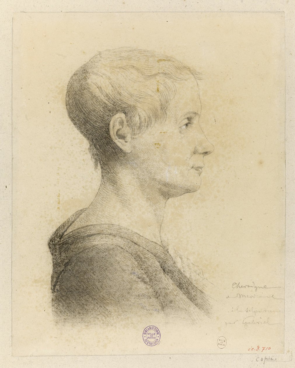 Portræt af Anne-Josèphe Théroigne de Méricourt 1762-1817, 1816. af Georges François Marie Gabriel