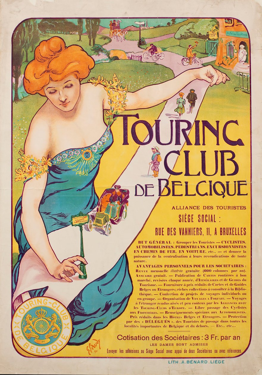 Touring Club of Belgium, 1901. af Georges Gaudy