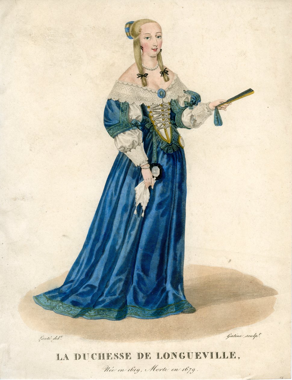 Anne Genevieve af Bourbon-Conde, hertuginde af Longueville, Anne de Bretagne, begyndelsen af det 19. århundrede. af Georges Jacques Gatine