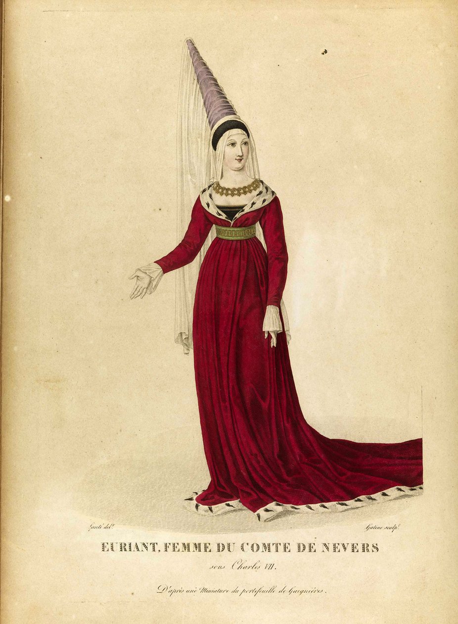 Euryanthe - Gatine, Georges Jacques (1773-1831) - Sent i det 18. århundrede. - Radering, akvarel - Privat samling af Georges Jacques Gatine