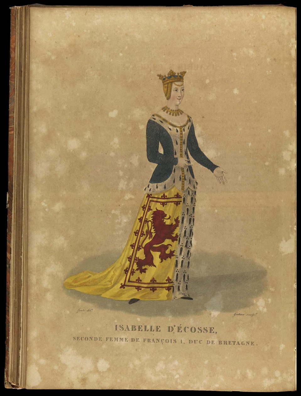 Isabella af Skotland, hertuginde af Bretagne, slutningen af det 18. århundrede. af Georges Jacques Gatine