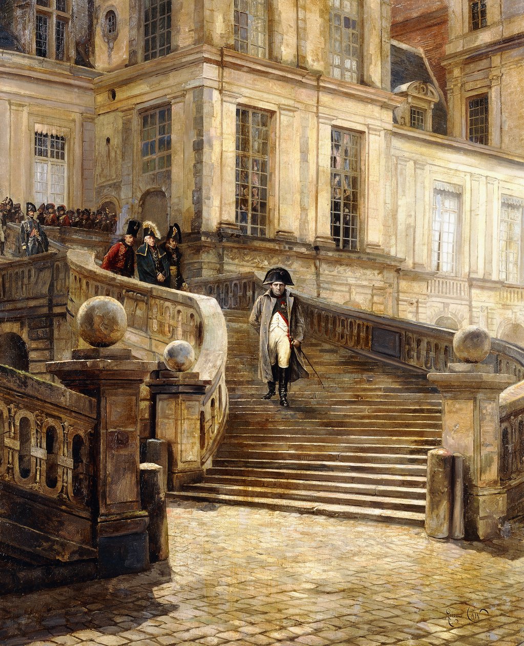 Napoleons abdikation, ca. 1890-1899 af Georges Jules Auguste Cain