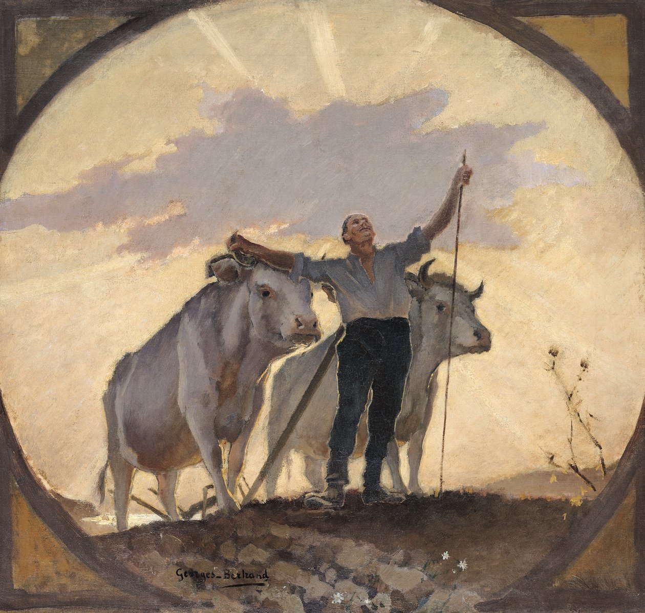 Jordens hymne til solen, 1892 af Georges Jules Bertrand