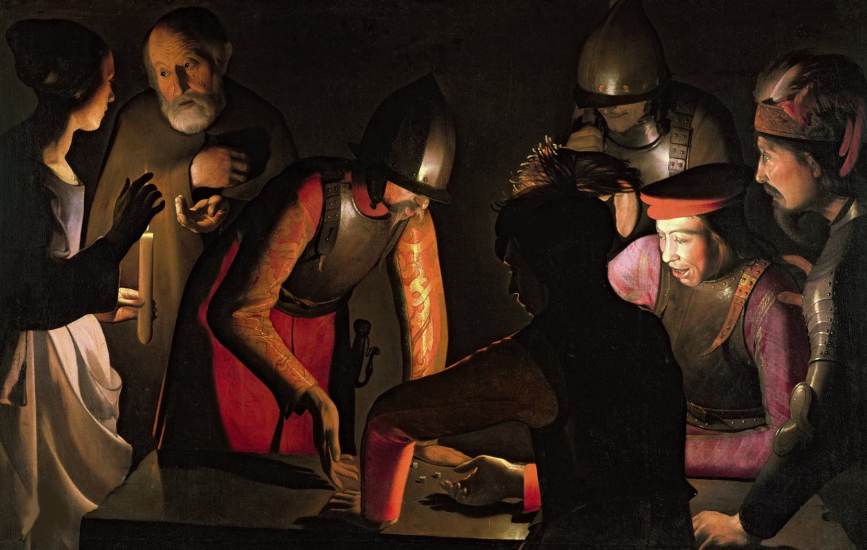 Sankt Peters fornægtelse, 1650. af Georges La Tour de