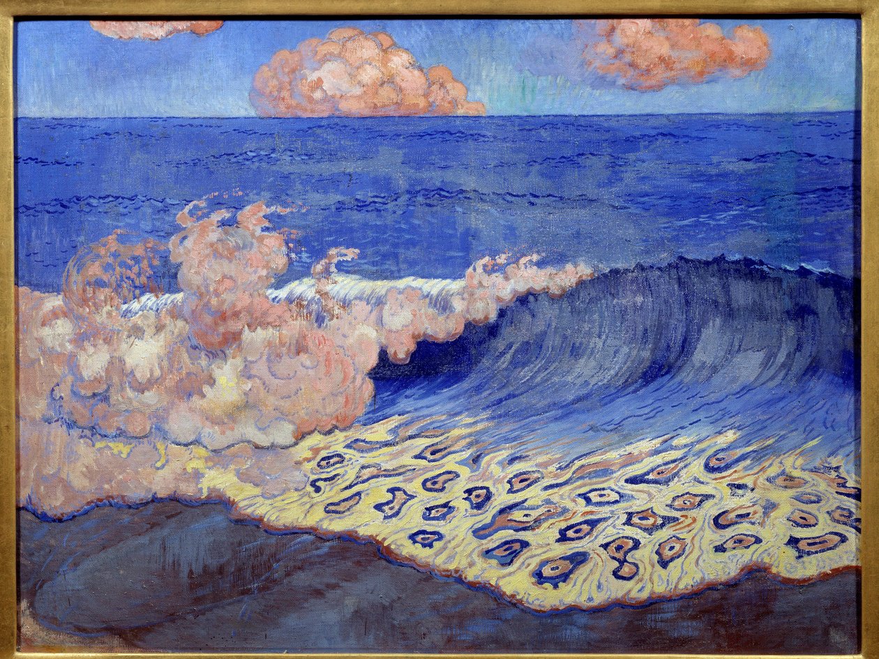 Blue Navy, bølgeeffekter. Maleri af Georges Lacombe (1868-1916) af Georges Lacombe