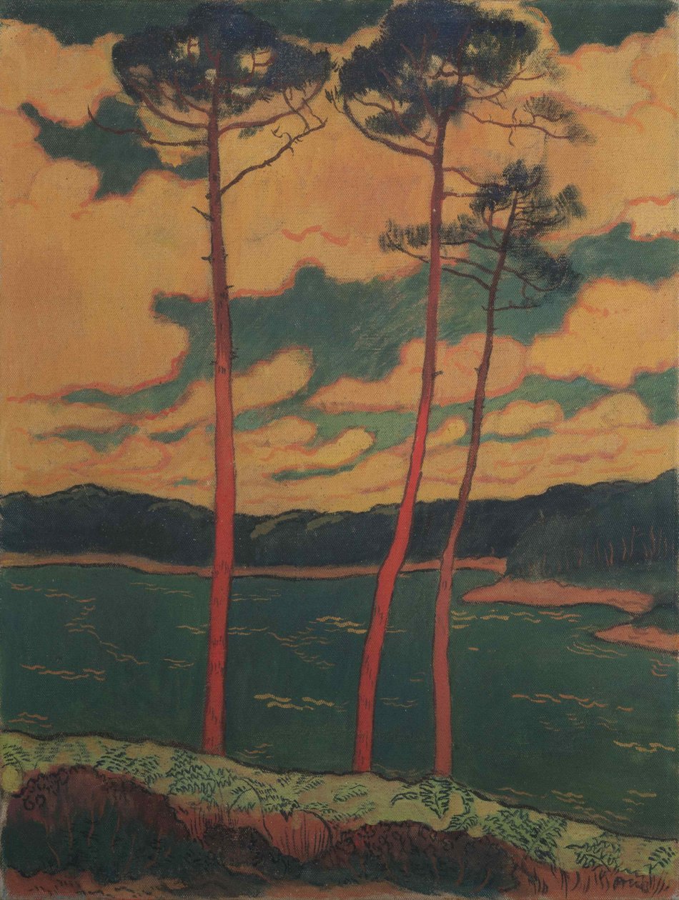 De røde fyrretræer, 1888. af Georges Lacombe