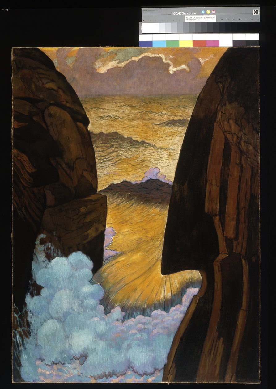 Vorhor, The Green Wave (ægtempera på lærred) af Georges Lacombe