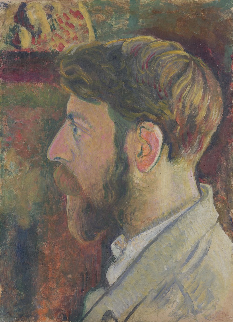 Selvportræt i profil, c.1900-05 af Georges Lemmen